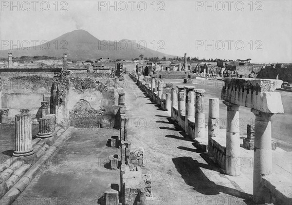 Italy. Campania. Pompei. Foro Civile. 1910