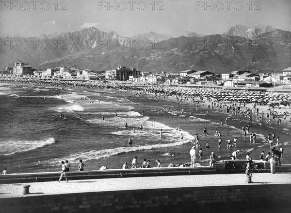 Beach. Viareggio. Tuscany. Italy. 1965