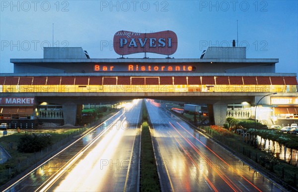 Italy. Autogrill. Motorway. 70s