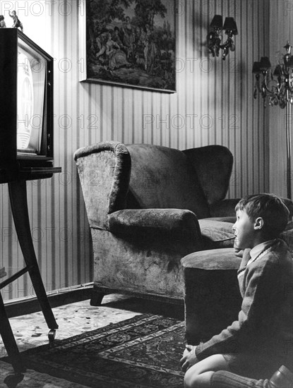 Child Watching Television. 1966