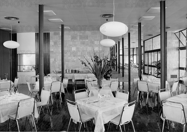 Agip Restaurant. Autostrada Del Sole. Parma. 1965