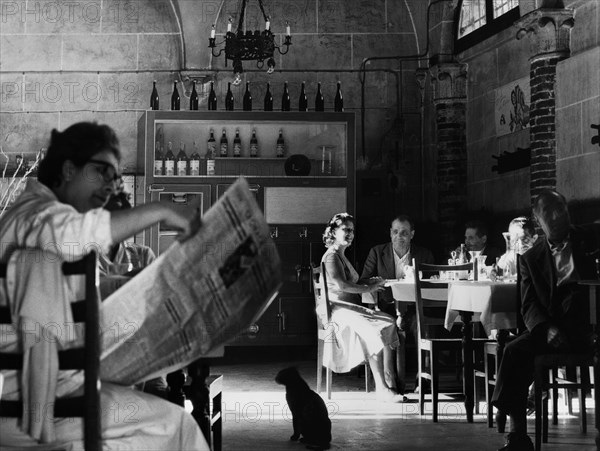 Rome. Trattoria Antico Falcone. 1958