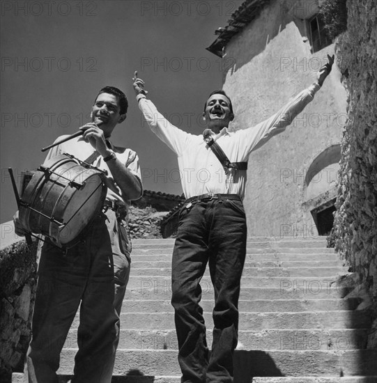 Italy. Lazio. Two Pojani In Poggio Bustone. 1957