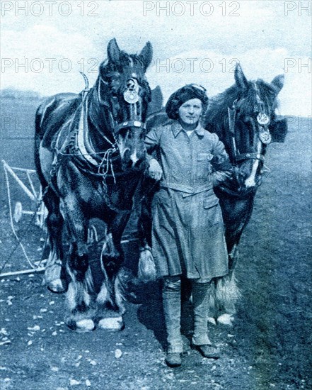 Cornish prize-winner for harrowing, driwing, and costume.