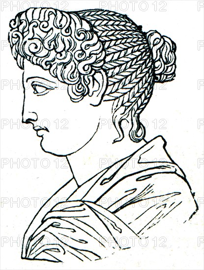 Women's haircut, Ancient Rome.