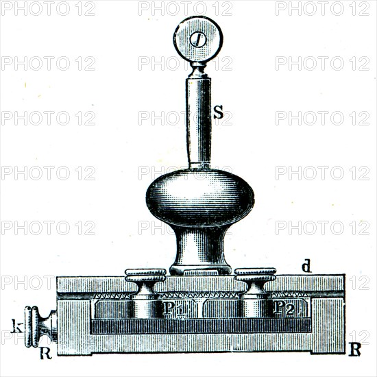 Plate lightning rod.