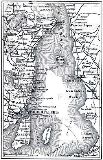 Map of Copenhagen.