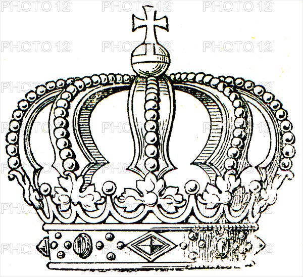 Typical royal crown.