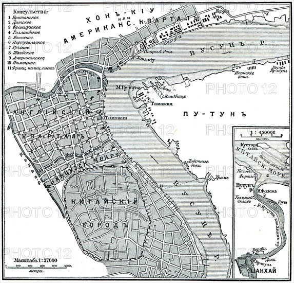 Plan of Shanghai.