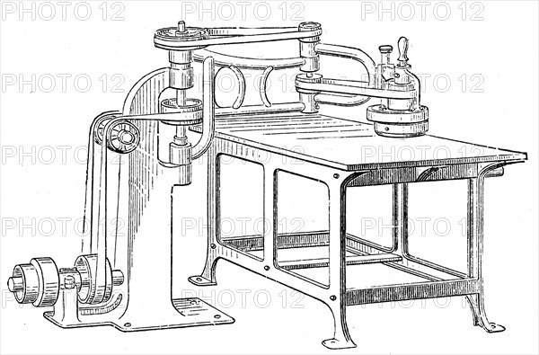 Sandblasting machine.