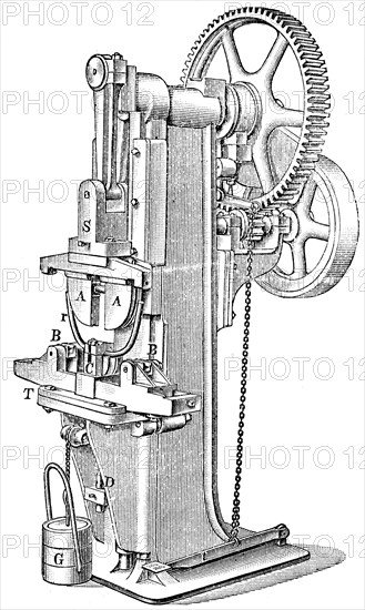 Eccentric press.