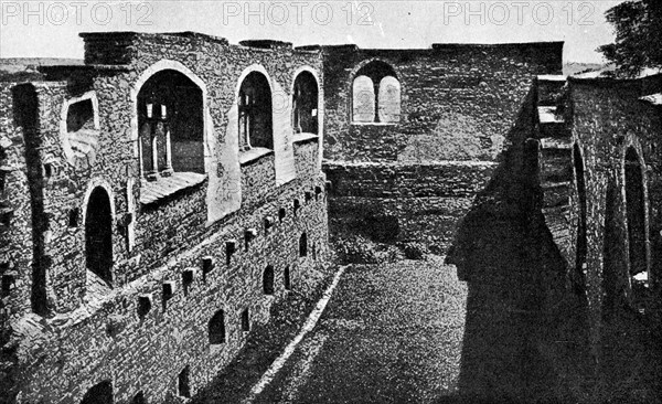 The ruins of the hall in Eger, where Wallenstein commanders were killed.