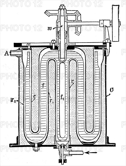 Apparatus for the pasteurization and sterilization of milk under high pressure Clement and Company.