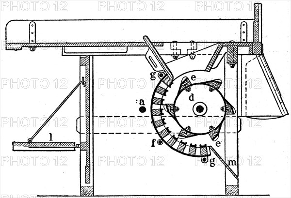 Stably thresher.