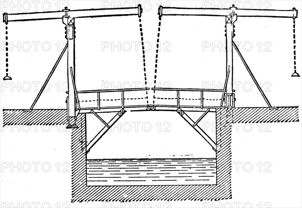 Moveable bridge.