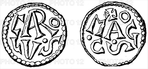 Denarius of Carolus Magnus.