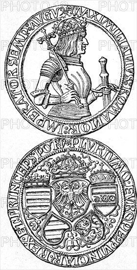 Thaler of the empire of Maximilian 1.