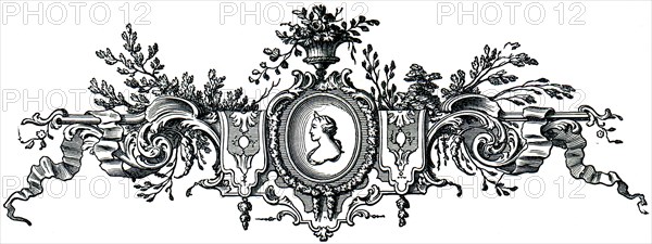 French Rococo vignette.