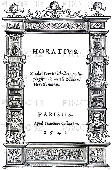 Title-page of Horace Geoffrey Tory.