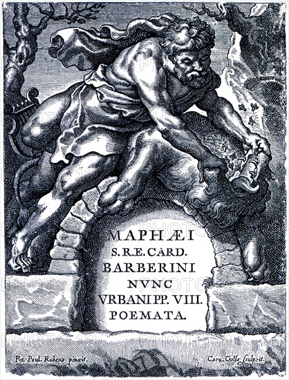 Title-page of the poems of Pope Urban VIII.