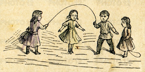 Children jumping rope.