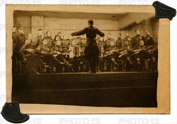 Concert of Soviet Army amateur orchestra.