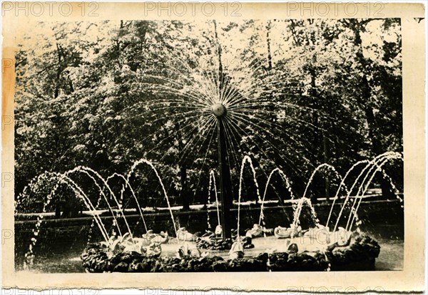 Fountain Sun at Peterhof.