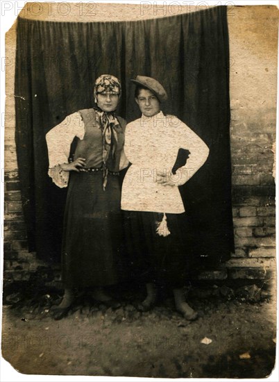 Two women, participants of amateur performances.