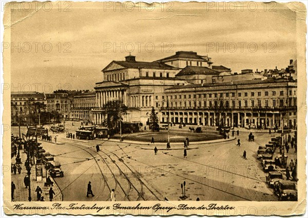 Theatre Square in Warsaw.