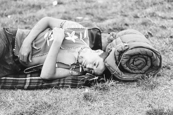 Hippy. Sleeping Bag. 1970