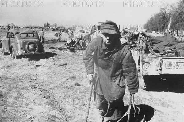 Ii World War. German Soldier Injured