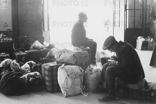 Italy. Milan. Central Station. 1960