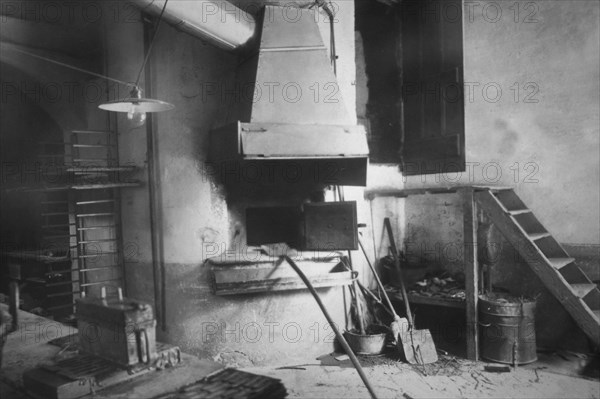 Italy. Piemonte. Novara. The Old Oven of Camporelli Biscuit Factory  In A Period Photo 1852