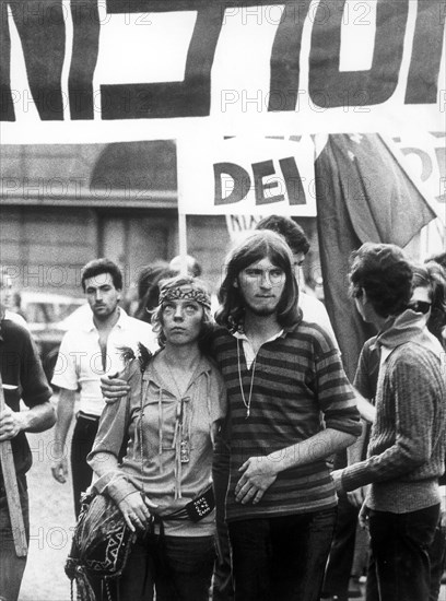 Manifestation against Richard Nixon in Italy.