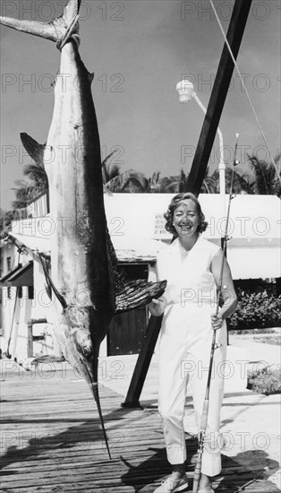 Bahamas, bimini, a sizable marlin.