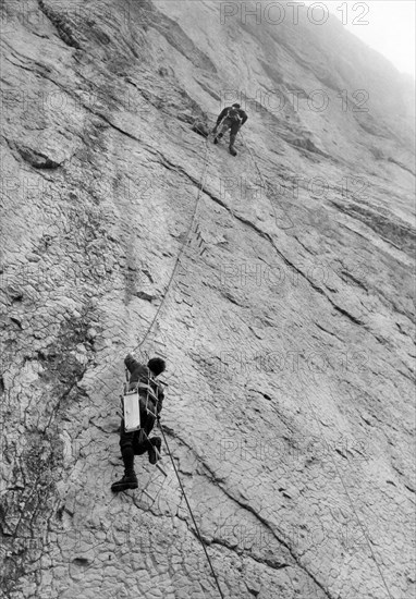 Two climbers.