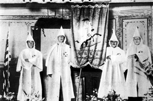 A Ceremony Of The Ku Klux Klan.