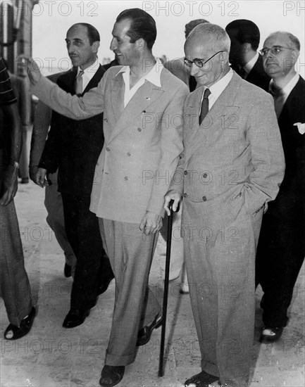 Gino Bartali Received By President Einaudi.