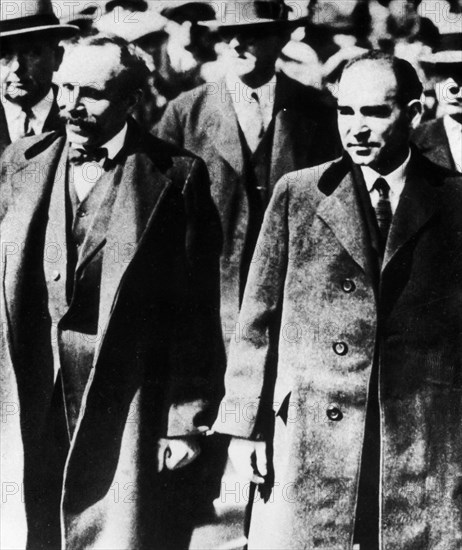 Nicola Sacco And Bartolomeo Vanzetti Brought To Trial.