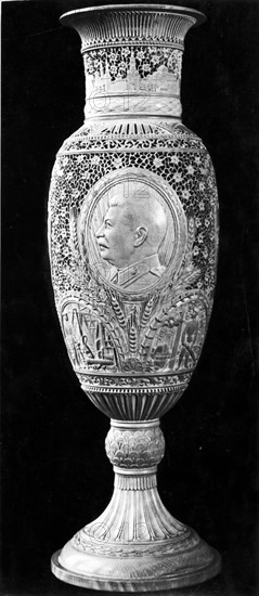 Vase With A Portrait Of Joseph Stalin.