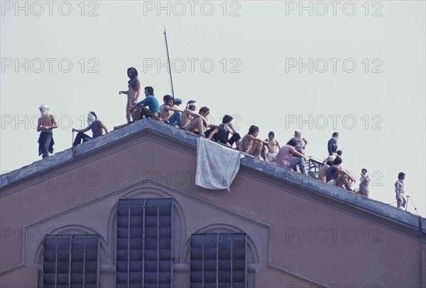 Prisoners In Revolt On The Roof Of San Vittore.