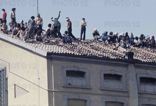 Prisoners In Revolt On The Roof Of San Vittore.