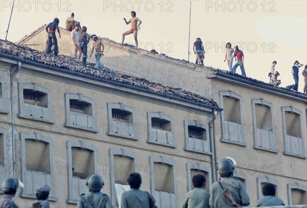 Prisoners In Revolt On The Roof Of San Vittore.