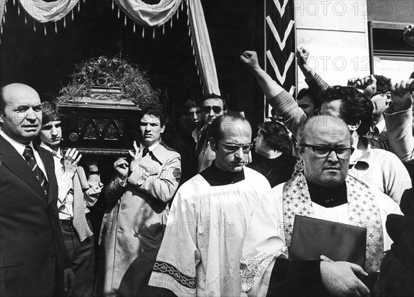 Funeral Of Claudio Varalli.