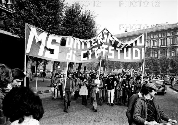 Manifestation Of The Student Movement.