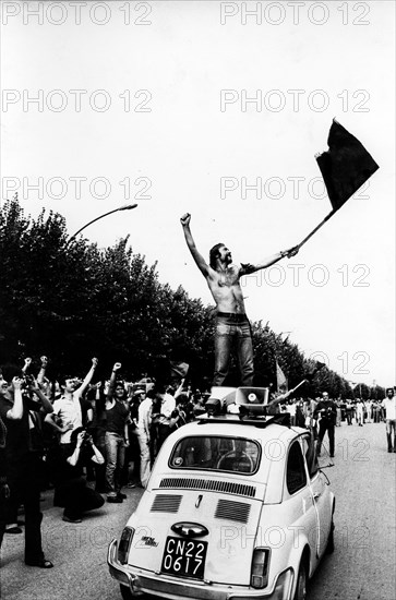 Protest Outside The Prison Of Fossano.