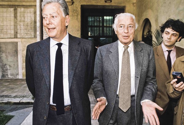 Gianni Agnelli With Umberto Agnelli.