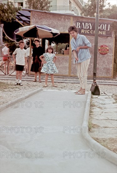 Minigolf At Riccione.