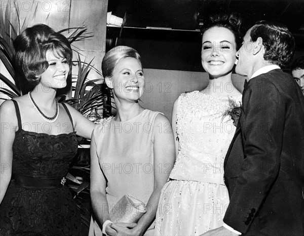 Claudia Cardinale, Myriam Schenck, Michele Morgan and Charles Aznavour.