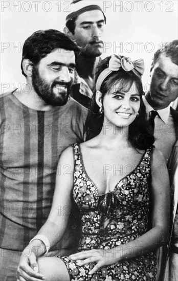 Claudia Cardinale and Mario Adorf.